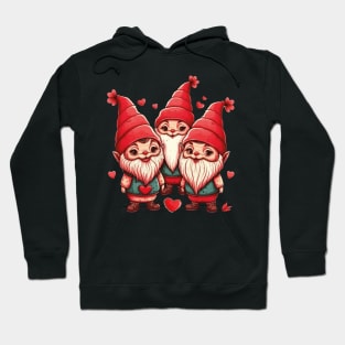 Happy valentine's day for women with gnomes design "v-day" Hoodie